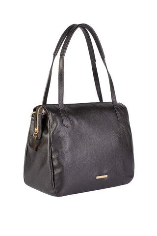 Bolsa básica de ombro em couro liso Débora - Enluaze - Bolsas, Mochilas e Acessórios em Couro Legítimo