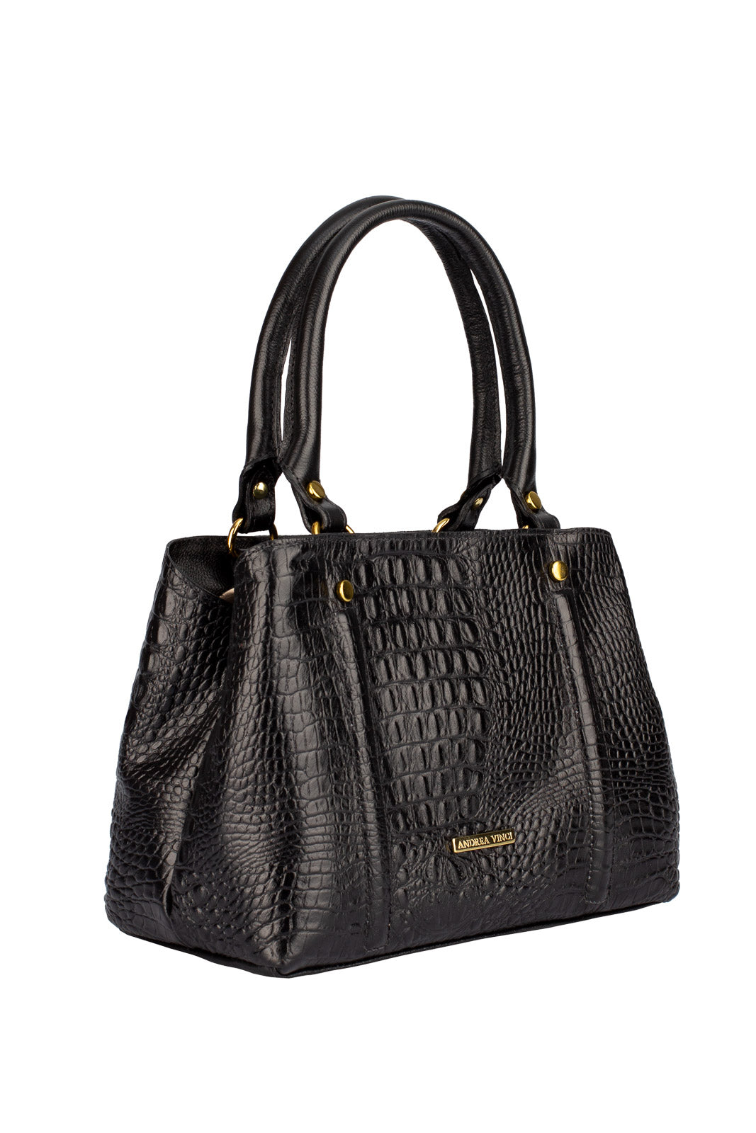 Bolsa de couro croco pequena Melina