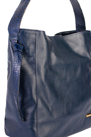 Bolsa sacola de ombro em couro croco Mara - Enluaze - Bolsas, Mochilas e Acessórios em Couro Legítimo