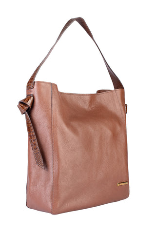 Bolsa sacola de ombro em couro croco Mara - Enluaze - Bolsas, Mochilas e Acessórios em Couro Legítimo