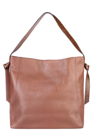 Bolsa sacola de ombro em couro croco Mara - Enluaze - Bolsas, Mochilas e Acessórios em Couro Legítimo