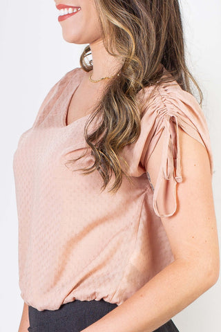 Blusa feminina viscose amarração no ombro 70764 - Enluaze - Vestuário e Acessórios em Couro Legítimo
