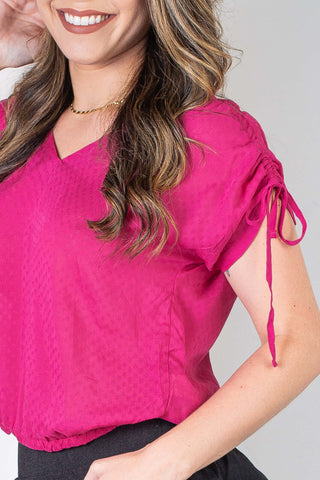 Blusa feminina viscose amarração no ombro 70764 - Enluaze - Vestuário e Acessórios em Couro Legítimo