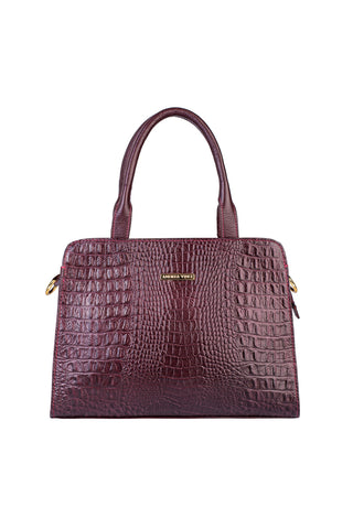 Bolsa de couro croco estruturada Emili - Enluaze - Bolsas, Mochilas e Acessórios em Couro Legítimo