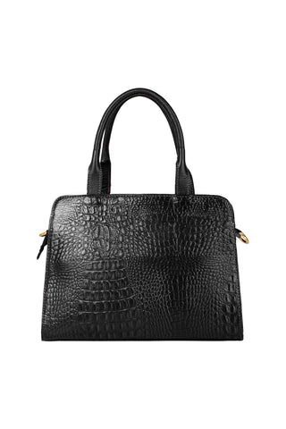 Bolsa de couro croco estruturada Emili - Enluaze - Bolsas, Mochilas e Acessórios em Couro Legítimo