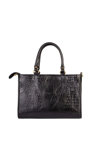 Bolsa feminina de couro croco Eliza - Enluaze - Bolsas, Mochilas e Acessórios em Couro Legítimo