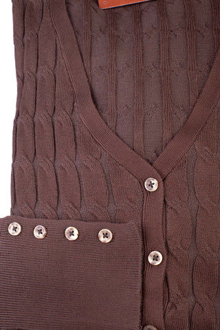 Casaco cardigan com botões 70870 - Enluaze - Vestuário e Acessórios em Couro Legítimo