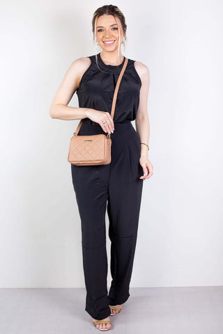 Bolsa pequena de couro matelassê Beatriz - Enluaze - Bolsas, Mochilas e Acessórios em Couro Legítimo