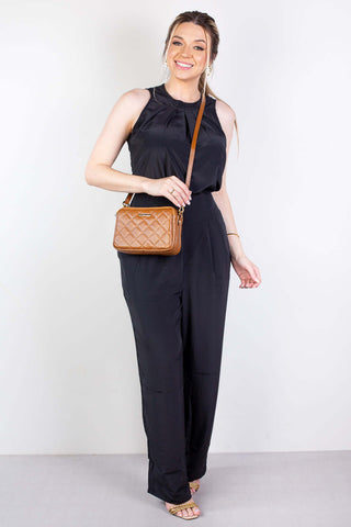 Bolsa pequena de couro matelassê Beatriz - Enluaze - Bolsas, Mochilas e Acessórios em Couro Legítimo