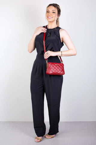 Bolsa pequena de couro matelassê Beatriz - Enluaze - Bolsas, Mochilas e Acessórios em Couro Legítimo