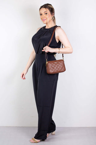 Bolsa pequena de couro matelassê Beatriz - Enluaze - Bolsas, Mochilas e Acessórios em Couro Legítimo