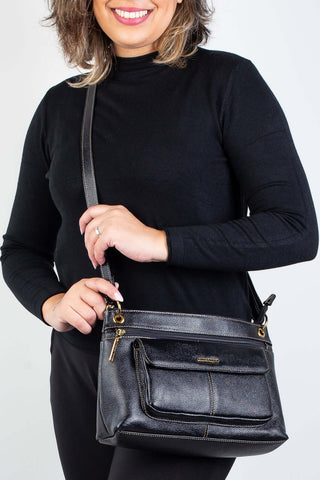Bolsa tiracolo de couro liso Celine - Enluaze - Bolsas, Mochilas e Acessórios em Couro Legítimo