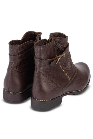 Bota cano curto em couro com fivela 7602 - Enluaze - Bolsas, Mochilas e Acessórios em Couro Legítimo