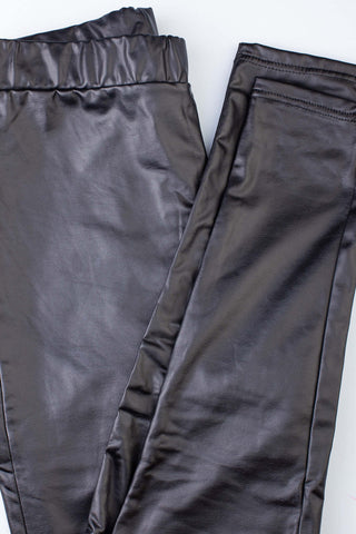 Calça legging cintura alta corino PU 80005 - Enluaze - Vestuário e Acessórios em Couro Legítimo