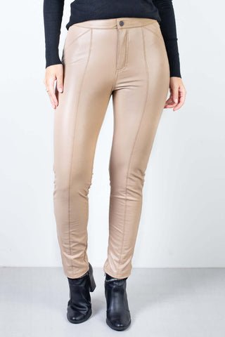 Calça feminina de corino sintético 80471 - Enluaze - Vestuário e Acessórios em Couro Legítimo