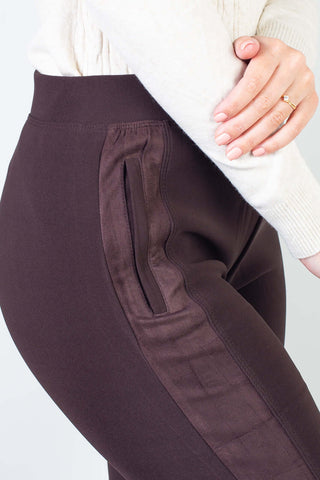 Calça feminina térmica com detalhe lateral 80478 - Enluaze - Vestuário e Acessórios em Couro Legítimo