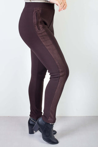 Calça feminina térmica com detalhe lateral 80478 - Enluaze - Vestuário e Acessórios em Couro Legítimo