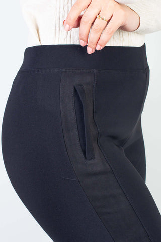 Calça feminina térmica com detalhe lateral 80478 - Enluaze - Vestuário e Acessórios em Couro Legítimo