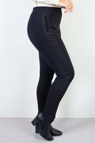 Calça feminina térmica com detalhe lateral 80478 - Enluaze - Vestuário e Acessórios em Couro Legítimo