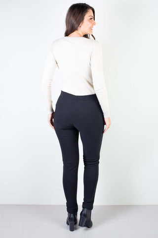 Calça feminina térmica com detalhe lateral 80478 - Enluaze - Vestuário e Acessórios em Couro Legítimo
