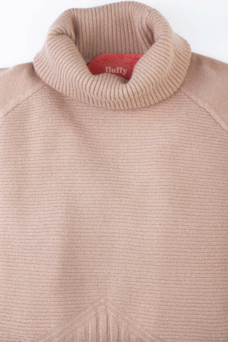 Blusa feminina de tricô gola boba 81148 - Enluaze - Vestuário e Acessórios em Couro Legítimo