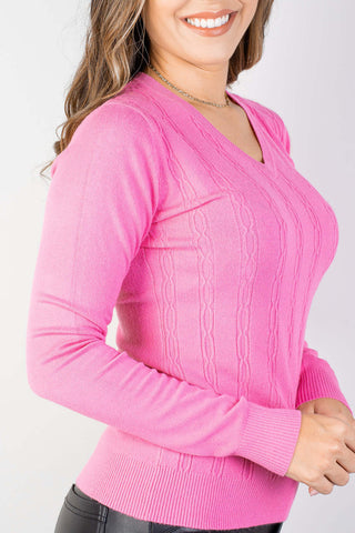 Blusa feminina gola v 81163 - Enluaze - Vestuário e Acessórios em Couro Legítimo