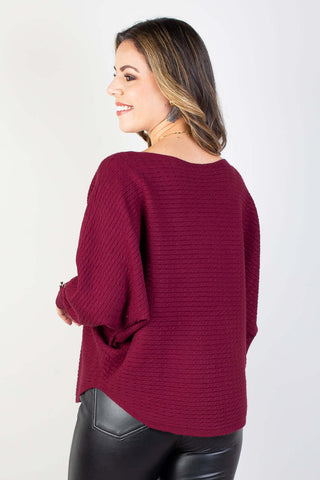 Blusa feminina ponchinho 81196 - Enluaze - Vestuário e Acessórios em Couro Legítimo