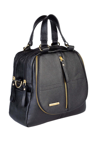 Bolsa mochila 2 em 1 em couro liso Marina - Enluaze - Bolsas, Mochilas e Acessórios em Couro Legítimo