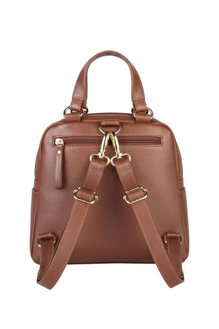 Bolsa mochila 2 em 1 em couro liso Marina - Enluaze - Bolsas, Mochilas e Acessórios em Couro Legítimo