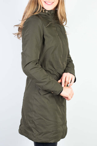 Parka feminina impermeável com capuz removível 84176 - Enluaze - Vestuário e Acessórios em Couro Legítimo