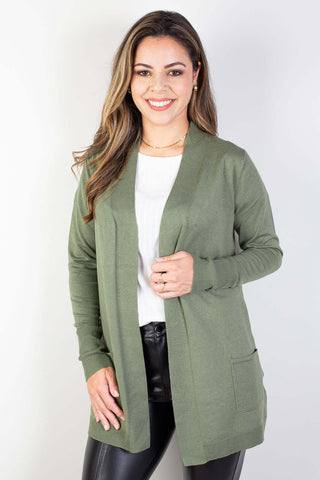 Cardigan de malha alongado feminino 85096 - Enluaze - Vestuário e Acessórios em Couro Legítimo