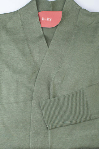 Cardigan de malha alongado feminino 85096 - Enluaze - Vestuário e Acessórios em Couro Legítimo