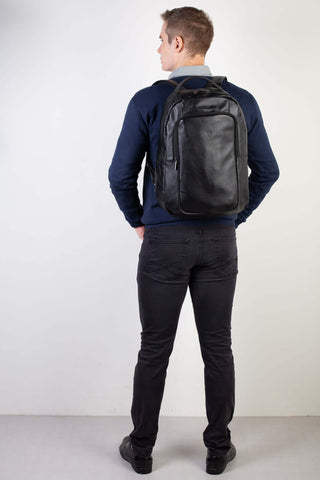 Mochila de couro executiva para notebook Oliver - Enluaze - Bolsas, Mochilas e Acessórios em Couro Legítimo