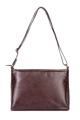 Bolsa transversal de couro liso Antonela - Enluaze - Bolsas, Mochilas e Acessórios em Couro Legítimo