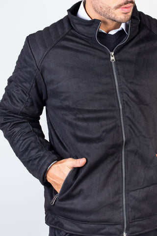 Jaqueta suede masculina forrada 94125 - Enluaze - Vestuário e Acessórios em Couro Legítimo