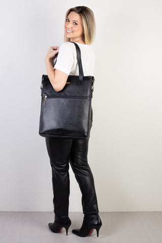 Bolsa/Pasta para notebook em couro liso Sandra - Enluaze - Bolsas, Mochilas e Acessórios em Couro Legítimo