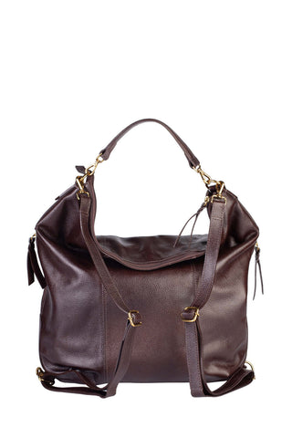 Bolsa mochila saco em couro liso Charlote - Enluaze - Bolsas, Mochilas e Acessórios em Couro Legítimo
