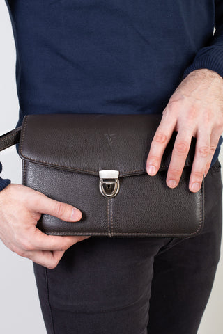 Capanga de couro 18x22x10cm - Enluaze - Bolsas, Mochilas e Acessórios em Couro Legítimo