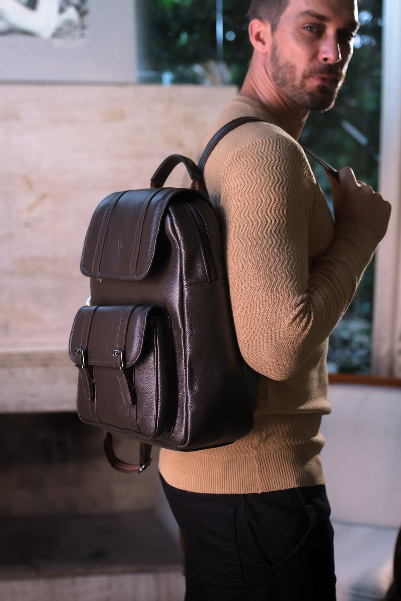 Mochila de couro Trip