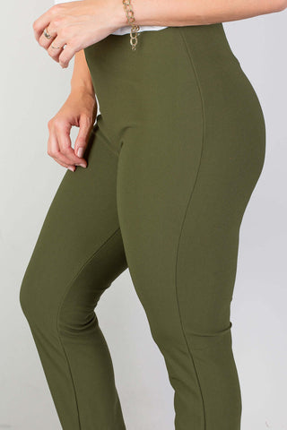 Calça flare cintura alta feminina 80020 - Enluaze - Vestuário e Acessórios em Couro Legítimo