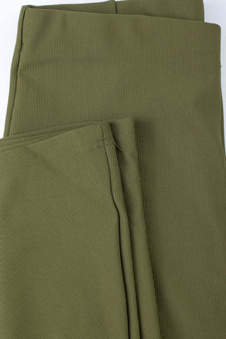Calça flare cintura alta feminina 80020 - Enluaze - Vestuário e Acessórios em Couro Legítimo