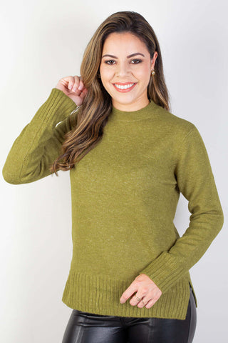 Blusa suéter de malha feminina 82933 - Enluaze - Vestuário e Acessórios em Couro Legítimo