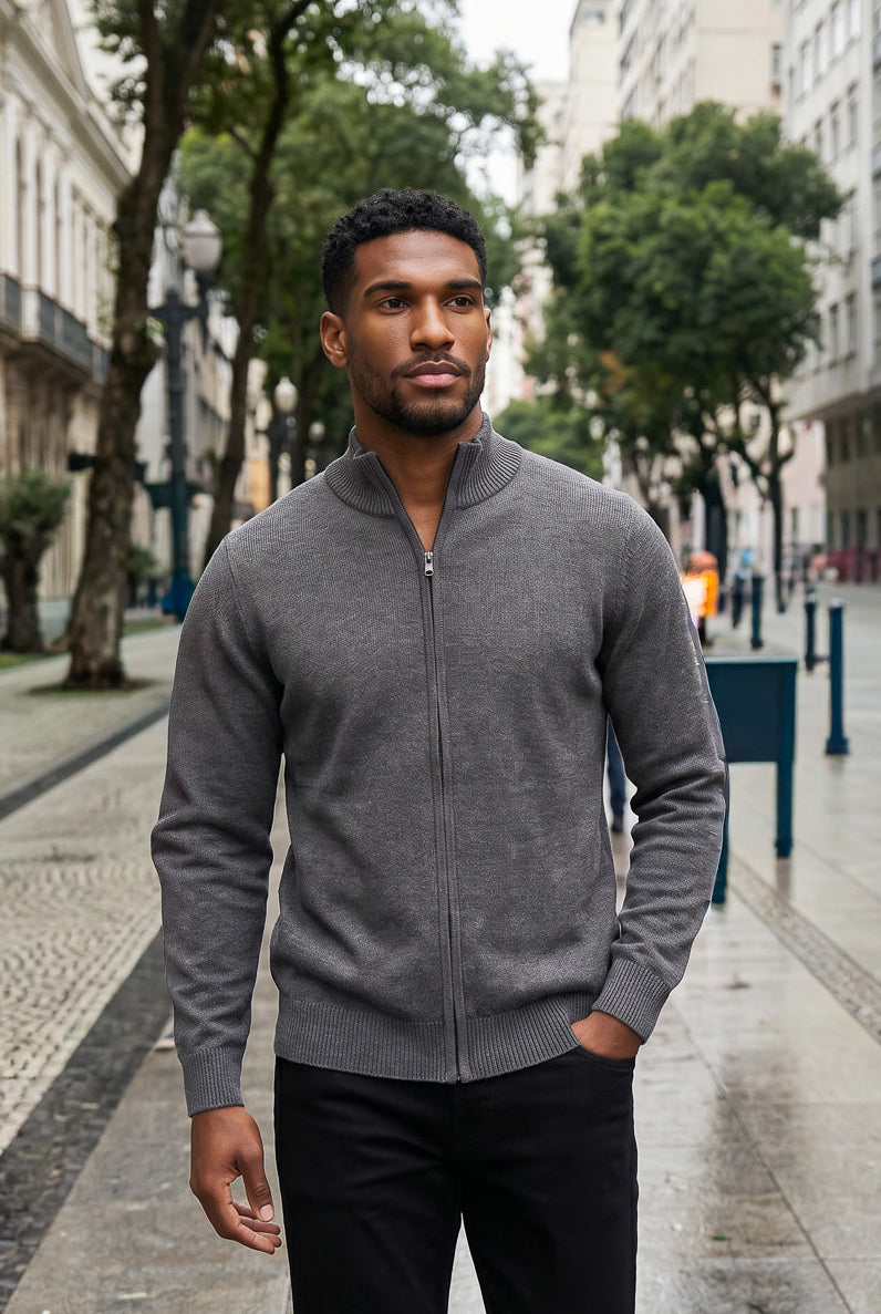Jaqueta masculina malha leve 69225