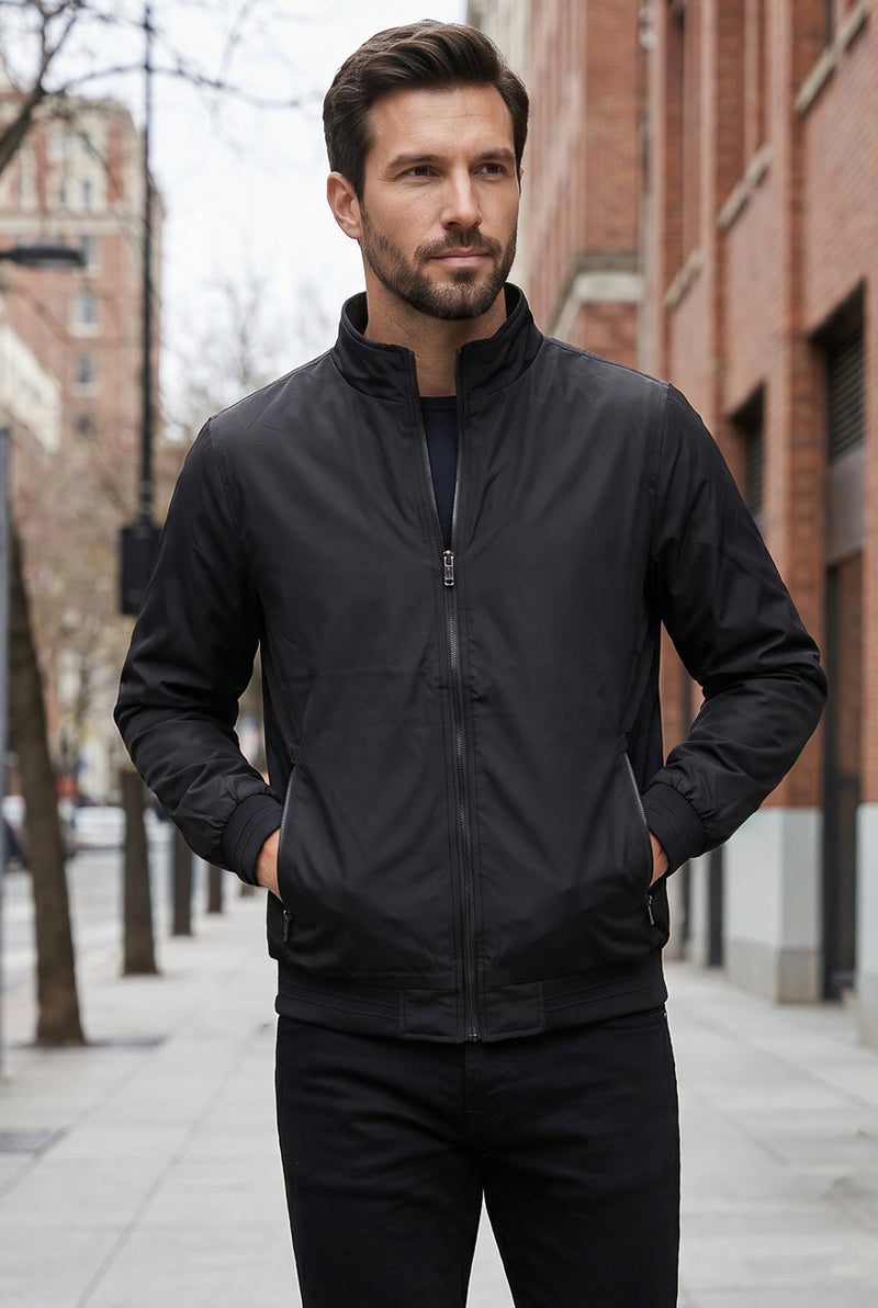 Jaqueta masculina nylon resinada 69485