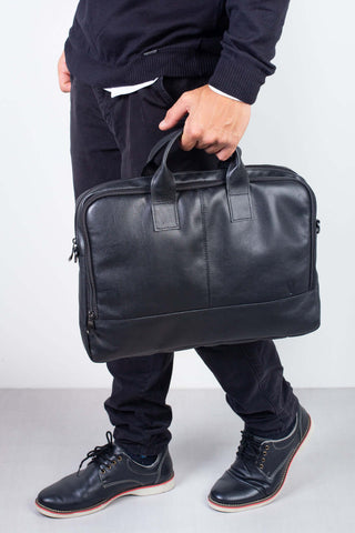 Pasta masculina de couro italiano Brad - Enluaze - Bolsas, Mochilas e Acessórios em Couro Legítimo
