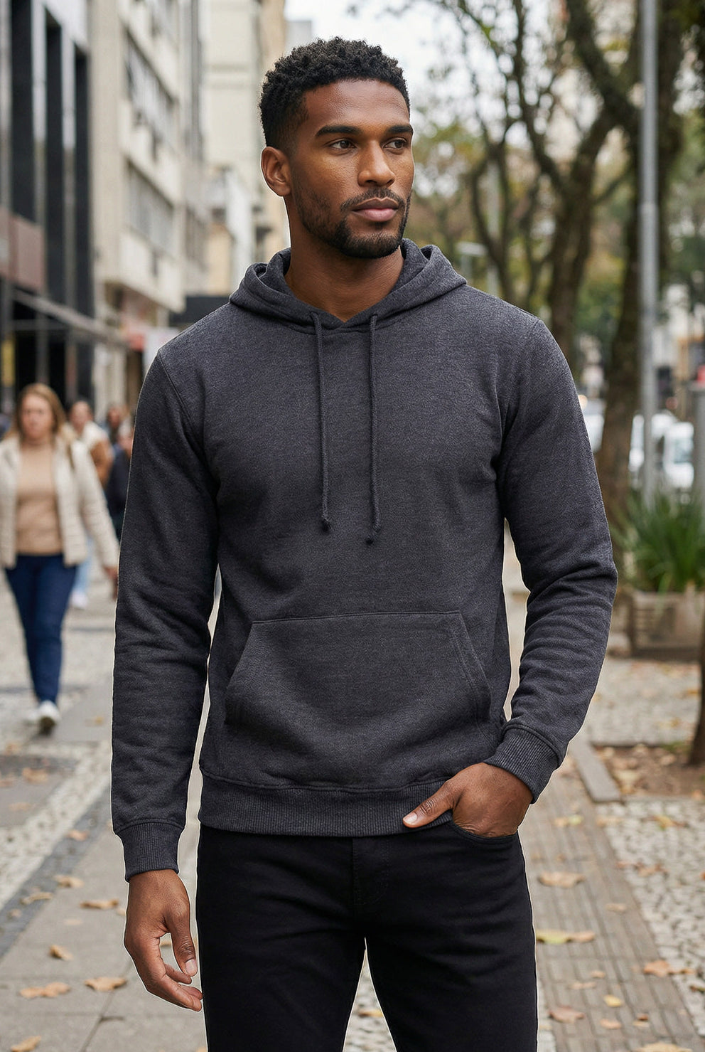 Blusa masculina moletinho com capuz 90153