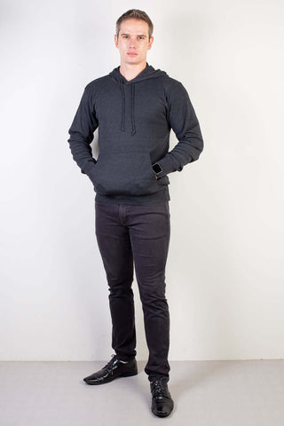 Blusa masculina moletinho com capuz 90153 - Enluaze - Vestuário e Acessórios em Couro Legítimo