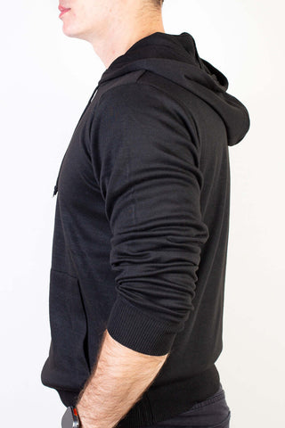 Blusa masculina moletinho com capuz 90153 - Enluaze - Vestuário e Acessórios em Couro Legítimo