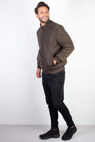 Jaqueta masculina de nylon impermeável 94267 - Enluaze - Vestuário e Acessórios em Couro Legítimo