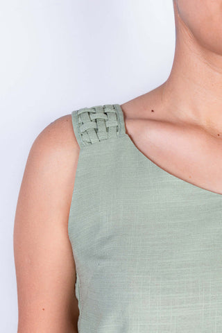 Regata feminina viscose com detalhe na alça 51636 - Enluaze - Vestuário e Acessórios em Couro Legítimo